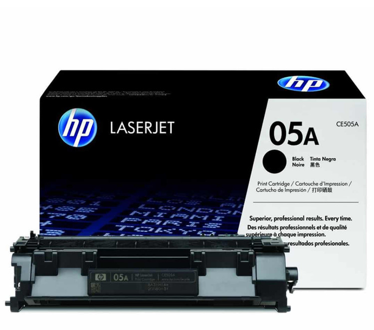 کارتریج تونر HP 05A با ظرفیت چاپ ۲۳۰۰ برگ، مناسب پرینترهای HP P2035 و HP P2055