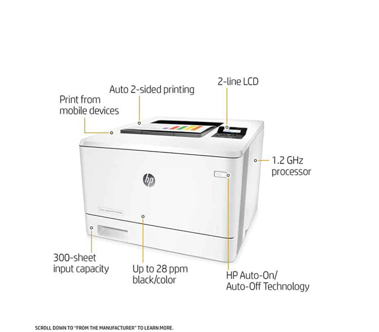 قیمت خرید پرینتر لیزری رنگی اچ پی hp m452dn