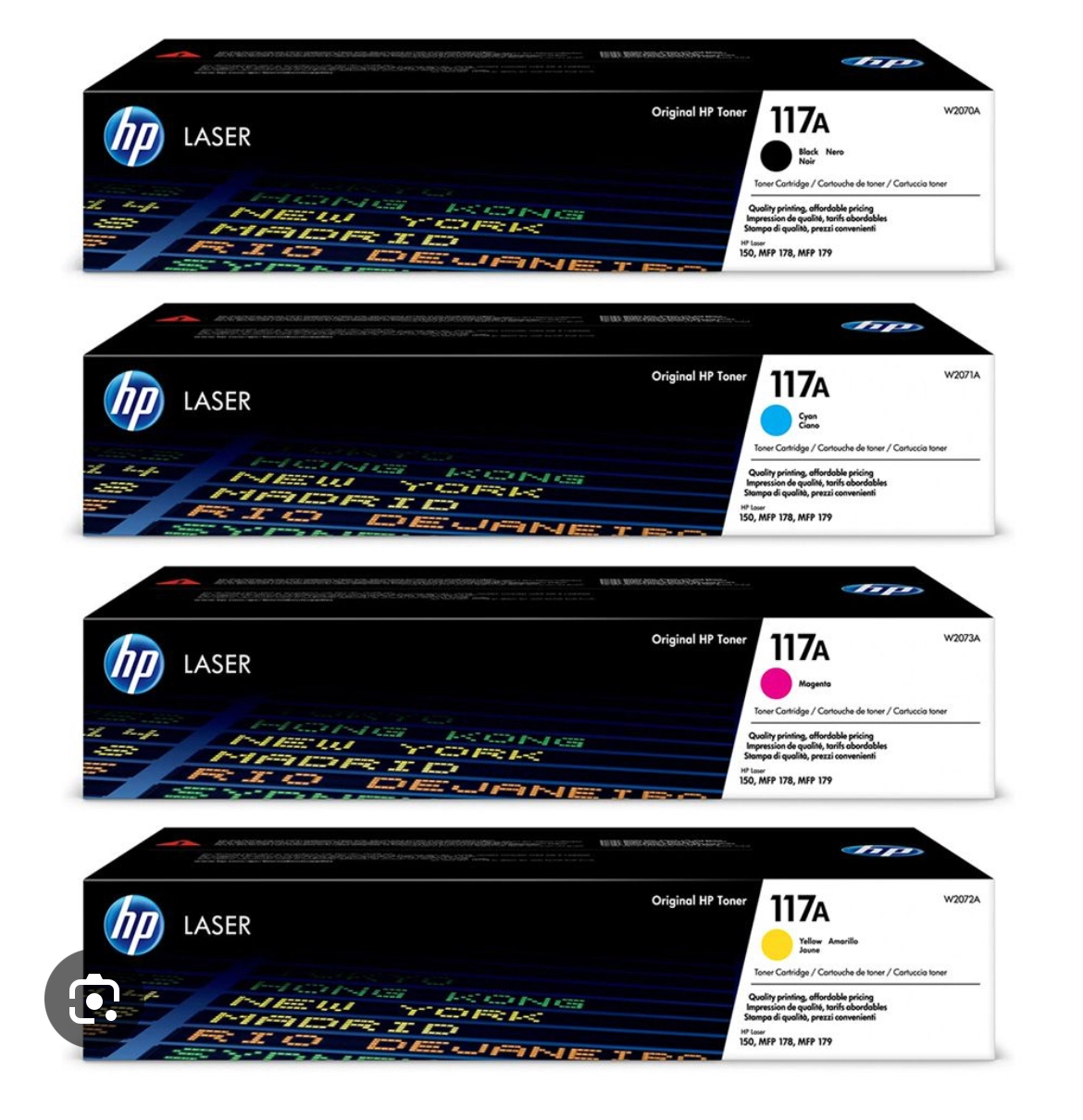 قیمت خرید کارتریج رنگی HP 117A