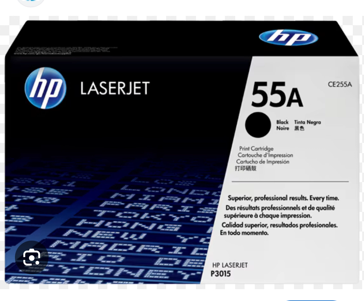 خرید و قیمت کارتریج تونر لیزری مشکی اچ پی مدل HP 55A