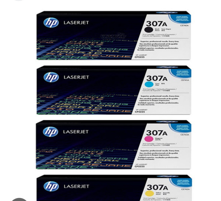HP 307A LaserJet Toner Cartridge CE740A CE741A CE742A CE743A