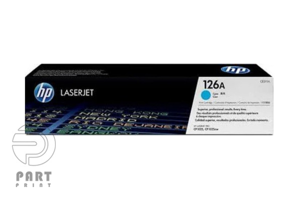 HP 126A Cyan LaserJet Toner Cartridge CE311A