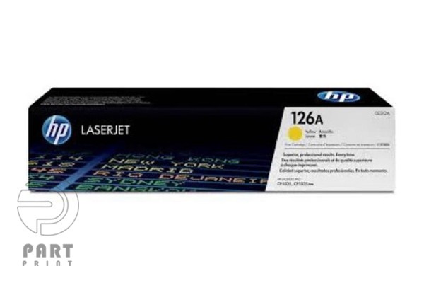HP 126A Yellow LaserJet Toner Cartridge CE312A