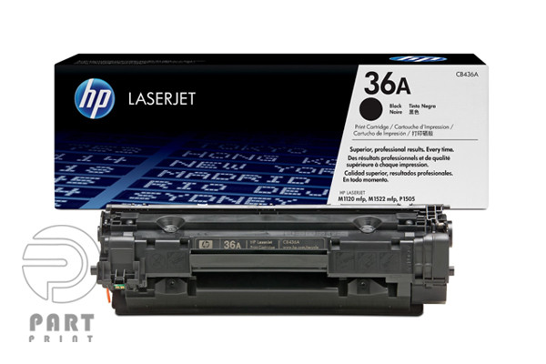 HP 36A Black LaserJet Toner Cartridge CB436A