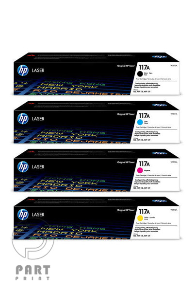 خرید و قیمت کارتریج رنگی اچ پی مدل HP 117A | ست چهار تایی