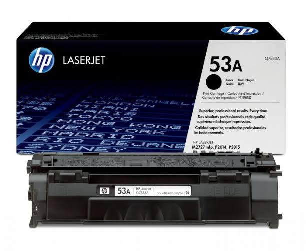HP 53A Black LaserJet Toner Cartridge - (Q7553A)