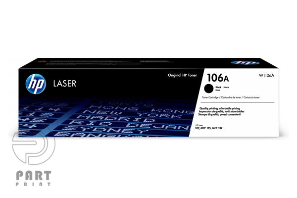 کارتریج HP 106A W1106A مناسب پرینتر HP LaserJet 107a با کیفیت چاپ بالا، ضمانت اصالت و قیمت مناسب از پارت پرینت