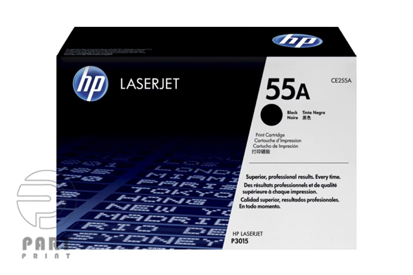 خرید کارتریج تونر HP 55A CE255A برند HP مناسب HP LaserJet P3015 با تضمین اصالت کالا، گارانتی سلامت و خدمات پس از فروش از پارت پرینت