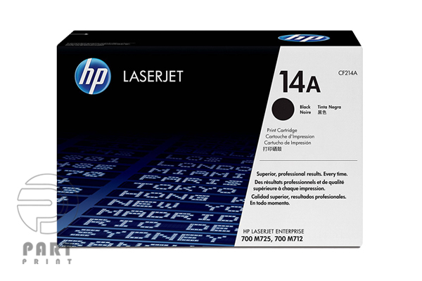 خرید کارتریج تونر HP 14A CF214A برند HP مناسب HP LaserJet Enterprise MFP M725 با تضمین اصالت، گارانتی سلامت و خدمات پس از فروش از پارت پرینت