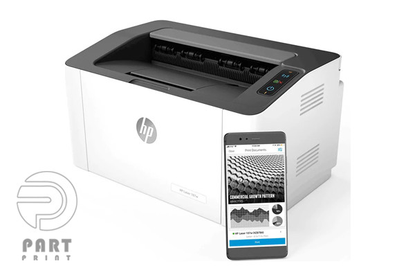 پرینتر HP Laser 107W برند HP با قابلیت Wi-Fi، اصالت کالا، خدمات پس از فروش و خرید مطمئن از پارت پرینت
