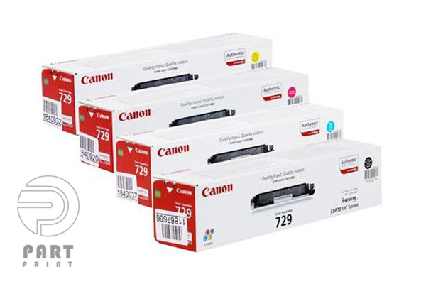 قیمت و خرید ست تونر رنگی Canon 729 برای پرینتر Canon LBP7018C؛ کارتریج مشکی، آبی، قرمز و زرد با تضمین اصالت کالا، گارانتی و خدمات پس از فروش پارت پرینت
