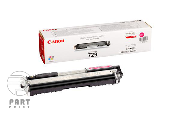 خرید کارتریج قرمز Canon 729M برای پرینتر LBP7010C با قیمت مناسب، گارانتی سلامت، خدمات پس از فروش، تضمین اصالت کالا و پارت پرینت