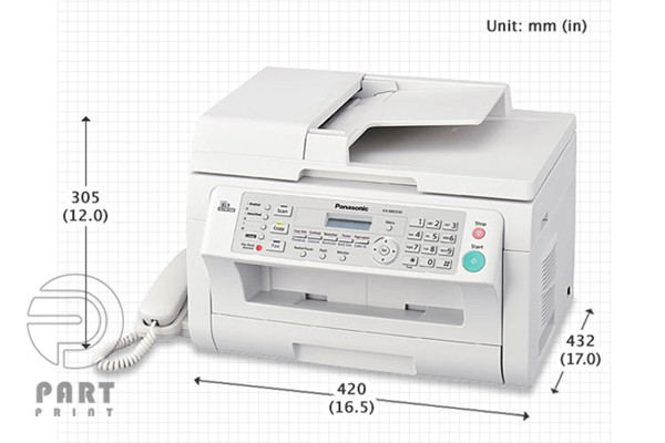 Panasonic KX-MB2025 پاناسونیک با قابلیت چاپ، کپی، اسکن و فکس؛ خرید با قیمت مناسب، گارانتی و خدمات پس از فروش و تضمین اصالت کالا از پارت پرینت