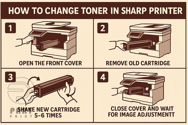 قیمت شارژ کارتریج تونر Sharp و خدمات تخصصی پارت پرینت؛ انتخاب تونر متناسب با دستگاه همراه با خرید مطمئن، گارانتی و خدمات پس از فروش